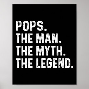 Der Mann der Mythos Der legendäre Väter Tag Gesche Poster