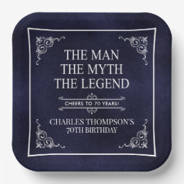 Der Mann der Mythos der Legende 70. Geburtstag Bla Pappteller