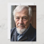 Der Mann der Mythos der Legende Foto 100 Geburtsta Einladung (Rückseite)