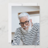 Der Mann der Mythos Der Legende Foto 80. Geburtsta Einladung (Rückseite)