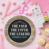 Der Mann, der Mythos, der Legende jedes Alters Geb Pappteller (Party)