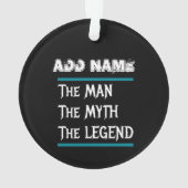 Der Mann, der Mythos, der Legende Ornament (Rückseite)