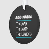 Der Mann, der Mythos, der Legende Ornament (Vorderseite)