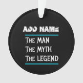 Der Mann, der Mythos, der Legende Ornament (Vorderseite)