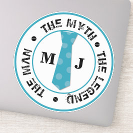 Der Mann, der Mythos der Legende personalisierte N Aufkleber