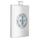 Der Mann, der Mythos der Legende personalisierte N Flachmann (Rechts)