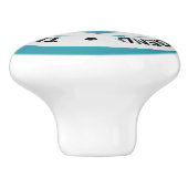 Der Mann, der Mythos der Legende personalisierte N Keramikknauf (Seitenansicht)