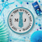 Der Mann, der Mythos der Legende personalisierte N Pappteller (Party)