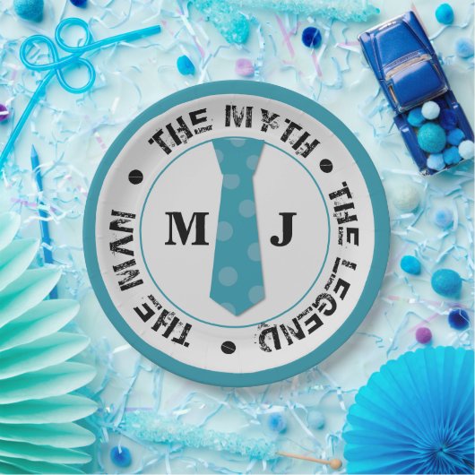 Der Mann, der Mythos der Legende personalisierte N Pappteller (Party)