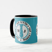 Der Mann, der Mythos der Legende personalisierte N Tasse (Vorderseite Links)