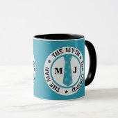 Der Mann, der Mythos der Legende personalisierte N Tasse (VorderseiteRechts)