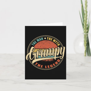 Der Mann, der Mythos der Legende Vintage Retro F Karte