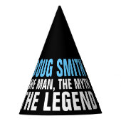 Der Mann der Mythos der Legenden-Party-Hut Partyhütchen (Vorderseite)