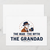 Der Mann Der Mythos Der Opa Dankeskarte (Vorne/Hinten)