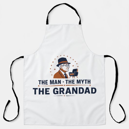 Der Mann Der Mythos Der Opa Schürze (Vorderseite)
