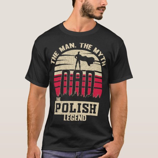 Der Mann der Mythos Der polnische Legende Vater Va T-Shirt (Vorderseite)