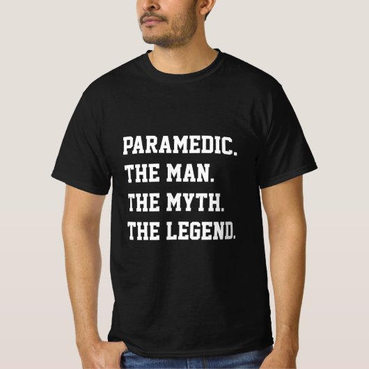 Der Mann, der Mythos, der T - Shirt der Legende (Vorderseite)