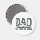 Der Mann, der Mythos, der Tapfere, der Held, die L Magnet (Vorderseite/Rückseite)