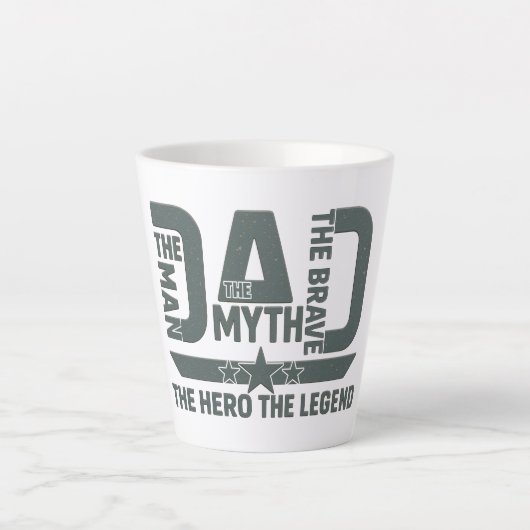 Der Mann, der Mythos, der Tapfere, der Held, die L Milchtasse (Vorderseite)