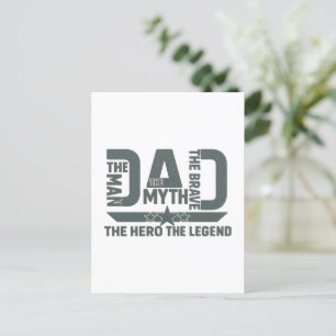 Der Mann, der Mythos, der Tapfere, der Held, die L Postkarte