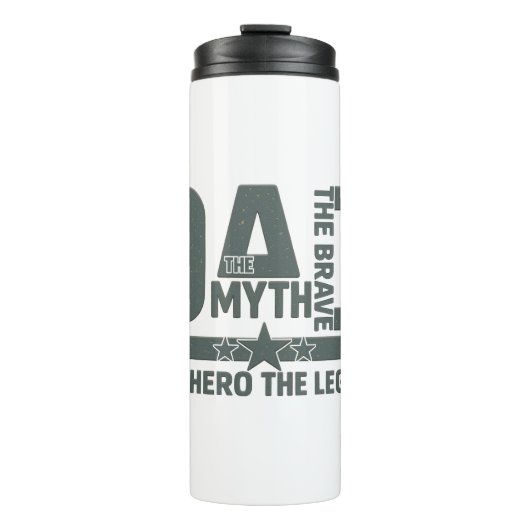 Der Mann, der Mythos, der Tapfere, der Held, die L Thermosbecher (Vorderseite)