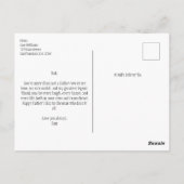 Der Mann, der Mythos, der VATER der Legende, Coole Postkarte (Rückseite)