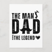 Der Mann, der Mythos, der VATER der Legende, Coole Postkarte (Vorderseite)