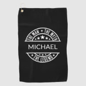 Der Mann, der Mythos, der verblüffende Individuell Golfhandtuch (Vorderseite)