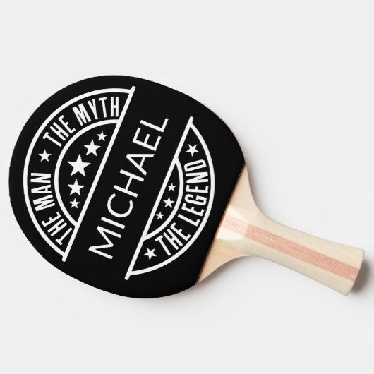 Der Mann, der Mythos, der verblüffende Individuell Tischtennis Schläger (Seitenansicht)