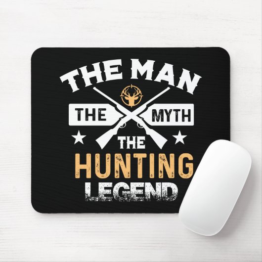 Der Mann, der Mythos, die Jagdlegende - Hirsch Mousepad (Mit Mouse)