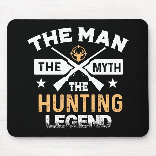 Der Mann, der Mythos, die Jagdlegende - Hirsch Mousepad (Vorne)