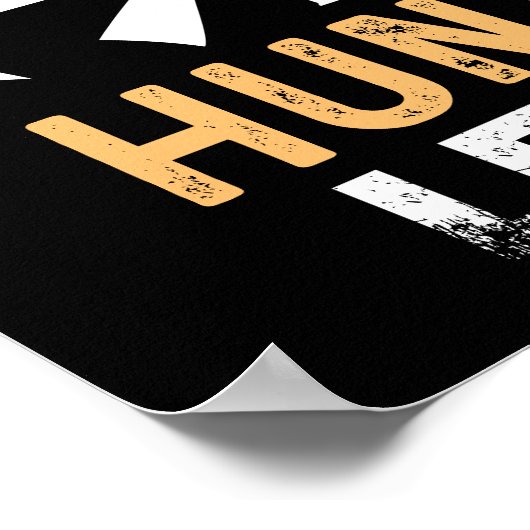 Der Mann, der Mythos, die Jagdlegende - Hirsch Poster (Ecke)