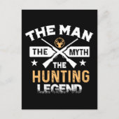 Der Mann, der Mythos, die Jagdlegende - Hirsch Postkarte (Vorderseite)