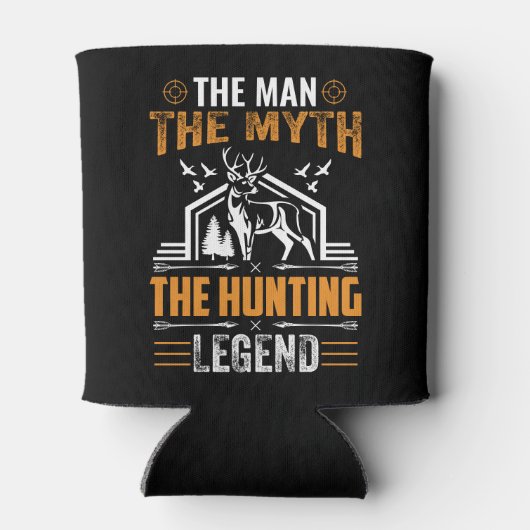 Der Mann, der Mythos, die Jagdlegende - Hirschhütt Dosenkühler (Rückseite)