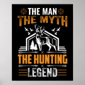 Der Mann, der Mythos, die Jagdlegende - Hirschhütt Poster (Vorne)