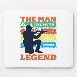 Der Mann der Mythos Die Jagdlegende Jagd-lustig Mousepad