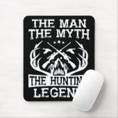 Der Mann, der Mythos, die Jagdlegende - Lager Mousepad (Mit Mouse)