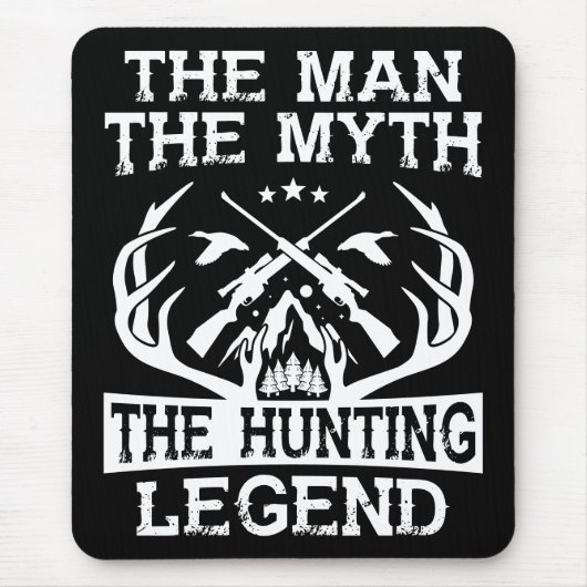 Der Mann, der Mythos, die Jagdlegende - Lager Mousepad (Vorne)