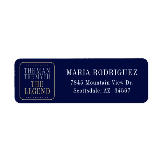 Der Mann, der Mythos, die legendäre blaue Rücksend (Vorne)