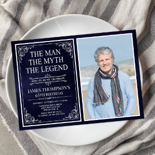 Der Mann Der Mythos Die Legende 65. Geburtstag Einladung
