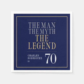 Der Mann Der Mythos Die Legende 70. Geburtstag Serviette
