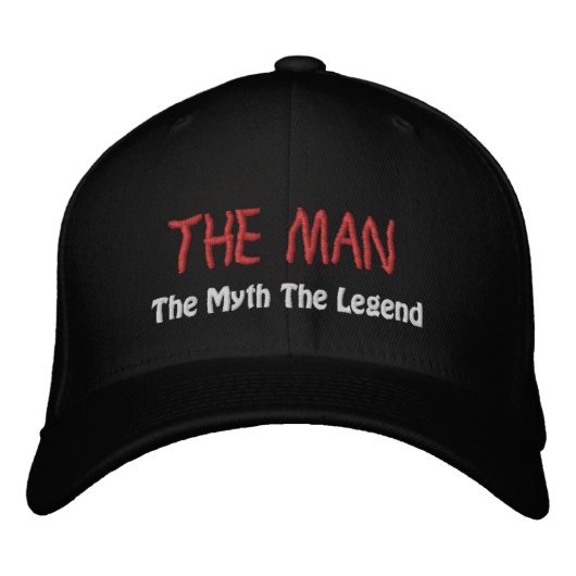 Der Mann, der Mythos, die Legende - bestickte Cap Baseballkappe (Vorderseite)