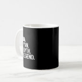 Der Mann, der Mythos, die Legende Coolen Witz Kaffeetasse (Vorderseite Links)