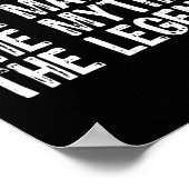 Der Mann, der Mythos, die Legende Coolen Witz Poster (Ecke)