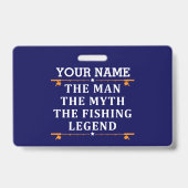 Der Mann, der Mythos, die Legende des Fischens per Ausweis (Rückseite)