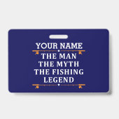 Der Mann, der Mythos, die Legende des Fischens per Ausweis (Vorderseite)