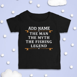 Der Mann, der Mythos, die Legende des Fischens per Baby T-shirt