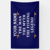 Der Mann, der Mythos, die Legende des Fischens per Banner (Vertikal)