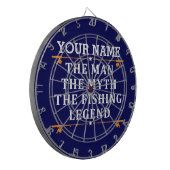Der Mann, der Mythos, die Legende des Fischens per Dartscheibe (Vorderseite Links)