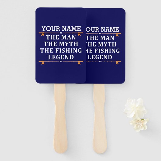 Der Mann, der Mythos, die Legende des Fischens per Fächer (Vorne und Hinten)